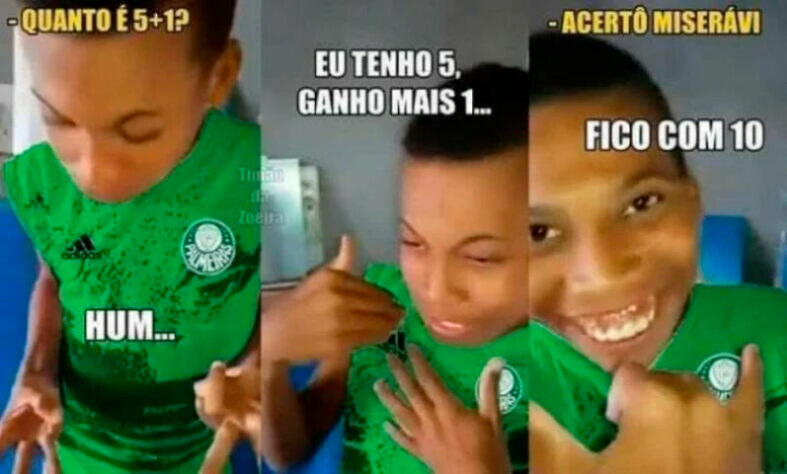 Campeão por fax? A contagem de títulos brasileiros do Palmeiras é sempre alvo de memes dos rivais