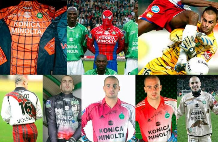 O ex-goleiro Jéremie Janot é mais um de estilo diferenciado. O francês tinha um uniforme temático do Homem-Aranha e chegou a entrar em campo utilizando até a máscara do herói.