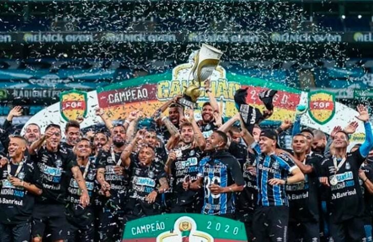 Grêmio (8,03 milhões de torcedores) - 9 títulos: Uma Libertadores (2017), uma Recopa Sul-Americana (2018), uma Copa do Brasil (2016), quatro estaduais (2018, 2019, 2020 e 2021) e duas Recopas Gaúchas (2019 e 2021).