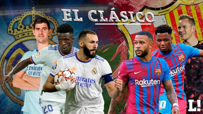 Barcelona e Real Madrid se enfrentam pelo Campeonato Espanhol neste domingo. Veja qual seria a escalação ideal entre os dois times levando em consideração os valores de cada jogador segundo o site Transfermarkt, que é especialista em valores do mercado da bola.