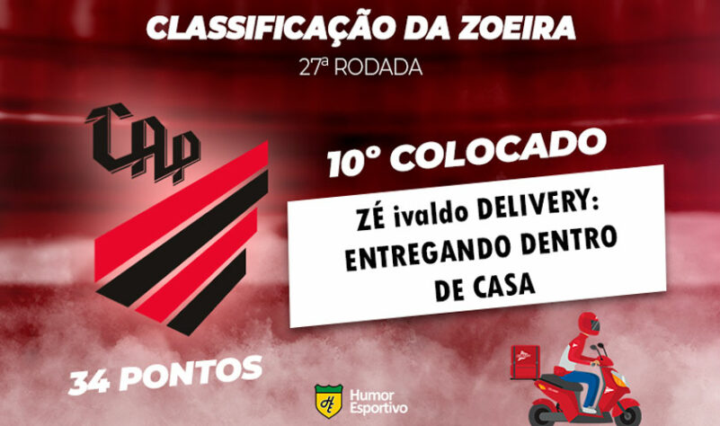 Classificação da Zoeira: 27ª rodada do Brasileirão