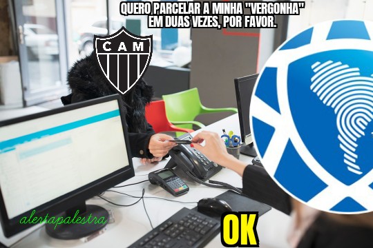 Jurídico do Atlético-MG tentava invalidar resultado do jogo contra o Palmeiras pela Libertadores devido a invasão de campo de Deyverson no gol de empate, mas Conmebol negou o recurso. Tentativa frustrada virou motivo para zoeiras dos torcedores rivais. Confira! (Por Humor Esportivo)