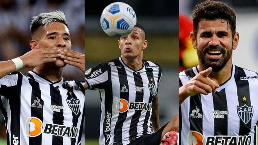 O Atlético-MG montou um elenco estrelado para a temporada de 2021, com mesclas entre jovens jogadores valiosos, como o meia Matías Zaracho e o lateral-esquerdo Guilherme Arana, e medalhões mais experientes, como os atacantes Hulk e Diego Costa. O grupo embalou e o Galo conquistou o Brasileirão e a Copa do Brasil. Confira nesta galeria quais são os 20 atletas mais valiosos do clube! Os valores foram retirados do site Transfermarkt (quantias publicadas no dia 13/10).