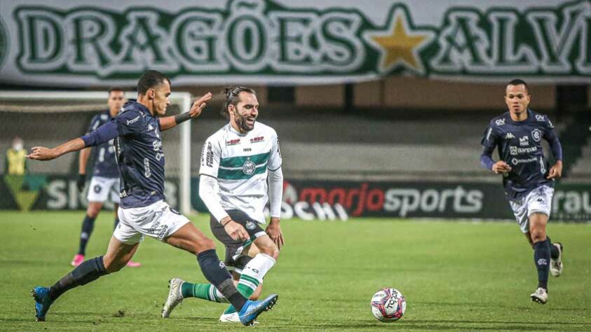 1° - Coritiba (54 pontos) - 30 jogos - Chance de título: 38,2% - Acesso à Série A: 90,4% - Rebaixamento: 0%.