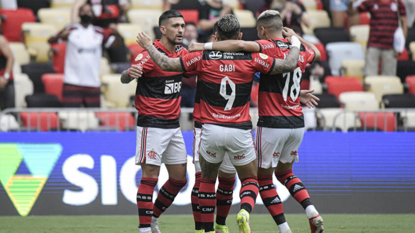 3° colocado - FLAMENGO (38 pontos) - 20 jogos - Título: 8,9% - G6: 93,4% - Rebaixamento: 0,005%.