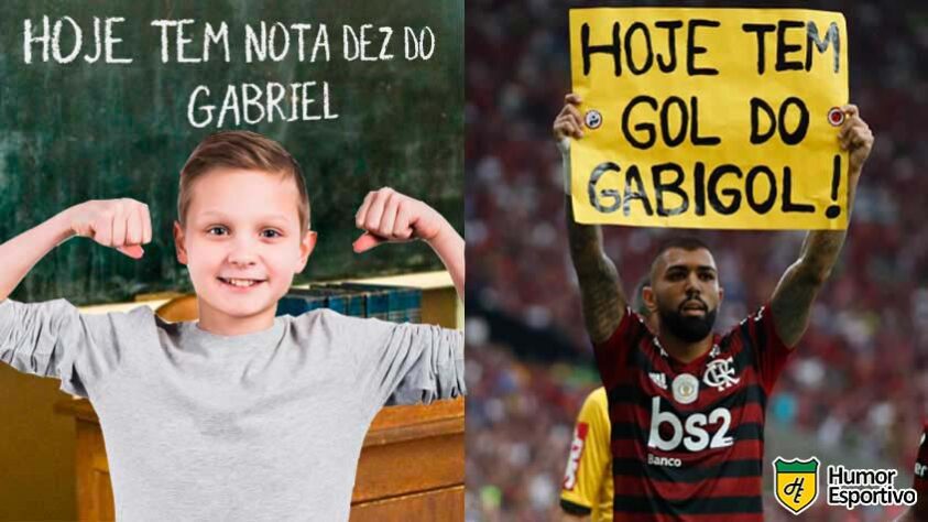 Gabigol ainda não levantava a plaquinha, mas escrevia no quadro toda vez que tirava uma nota dez.