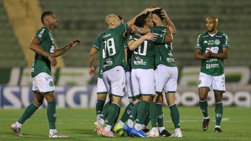 8° - Guarani (46 pontos) - 30 jogos - Chance de título: 0,8% - Acesso à Série A: 14% - Rebaixamento: 0%.