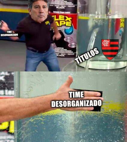 E os 200 milhões, Renato? Zoeiras com técnico do Flamengo fizeram sucesso nas redes sociais após eliminação do Flamengo.