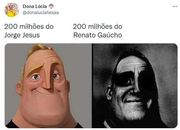 E os 200 milhões, Renato? Zoeiras com técnico do Flamengo fizeram sucesso nas redes sociais após eliminação do Flamengo.