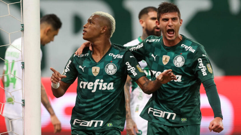 2° colocado - PALMEIRAS (39 pontos) - 22 jogos - Título: 2,7% - G6: 84,1% - Rebaixamento: 0,025%.