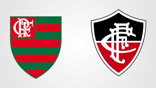 Clubes brasileiros com as cores dos rivais: Flamengo e Fluminense.