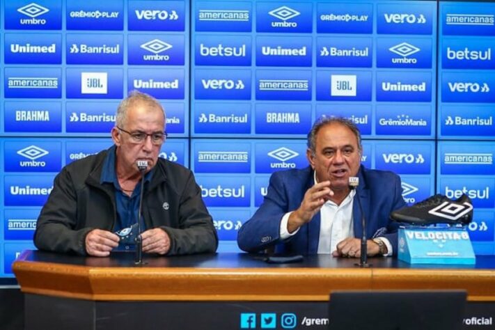 FECHADO - Em entrevista coletiva com duração de pouco menos de uma hora, duas figuras com experiência de longa data na área gerencial do Grêmio foram "reapresentadas" ao torcedor: Denis Abrahão, como Vice-Presidente de Futebol, e Sergio Vasques, Diretor de Futebol. 