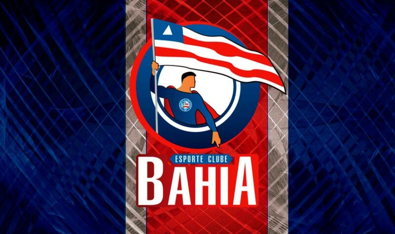Por um futebol mais bonito: escudo remodelado do Bahia.