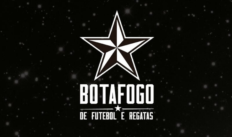 Por um futebol mais bonito: escudo remodelado do Botafogo.