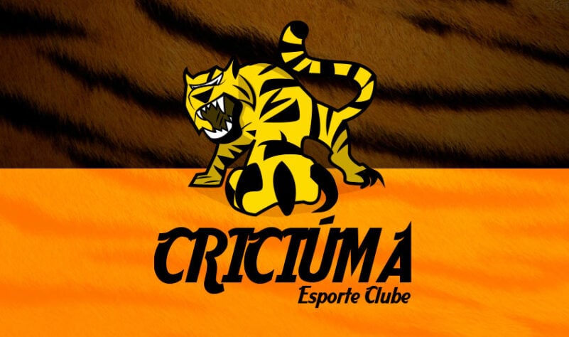 Por um futebol mais bonito: escudo remodelado do Criciúma.