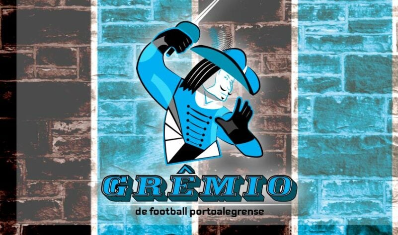 Por um futebol mais bonito: escudo remodelado do Grêmio.