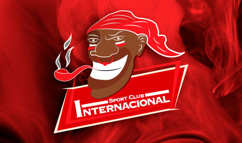 Por um futebol mais bonito: escudo remodelado do Internacional.