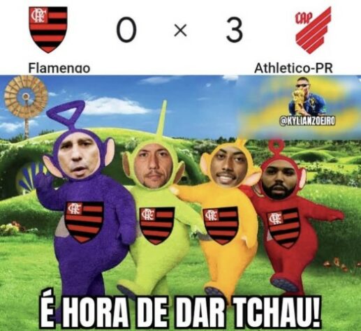 Derrota e eliminação do Flamengo na Copa do Brasil renderam memes nas redes sociais.