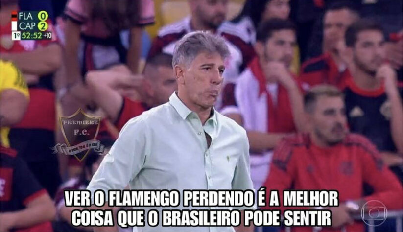 E os 200 milhões, Renato? Zoeiras com técnico do Flamengo fizeram sucesso nas redes sociais após eliminação do Flamengo.