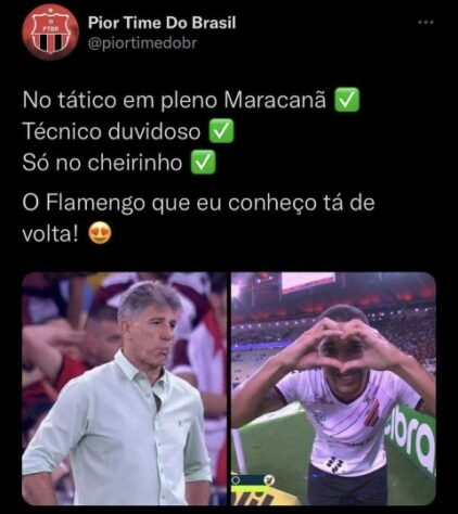 Derrota e eliminação do Flamengo na Copa do Brasil renderam memes nas redes sociais.