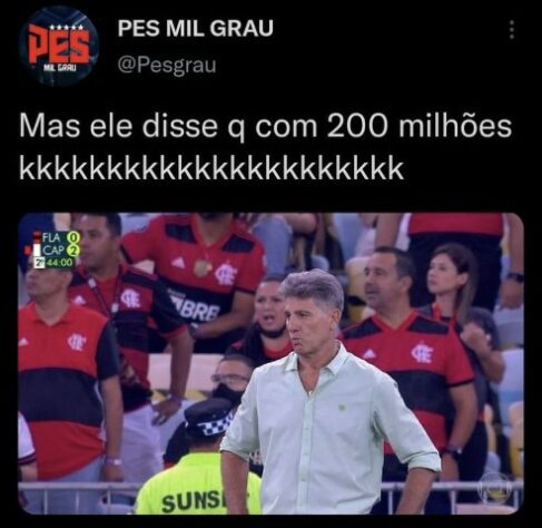 Derrota e eliminação do Flamengo na Copa do Brasil renderam memes nas redes sociais.