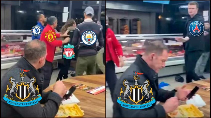 Newcastle, o novo rico do futebol: torcedores fazem memes com investimento multimilionário no clube inglês.