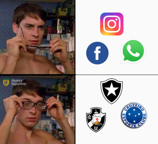 WhatsApp, Instagram e Facebook ficam fora do ar e internautas fazem memes com futebol.