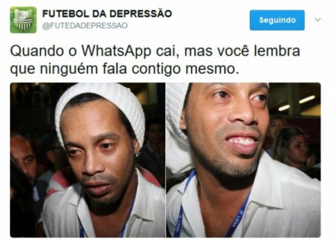 WhatsApp, Instagram e Facebook ficam fora do ar e internautas fazem memes com futebol.