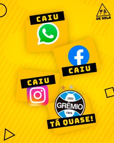 WhatsApp, Instagram e Facebook ficam fora do ar e internautas fazem memes com futebol.