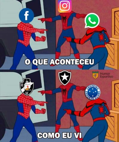 WhatsApp, Instagram e Facebook ficam fora do ar e internautas fazem memes com futebol.