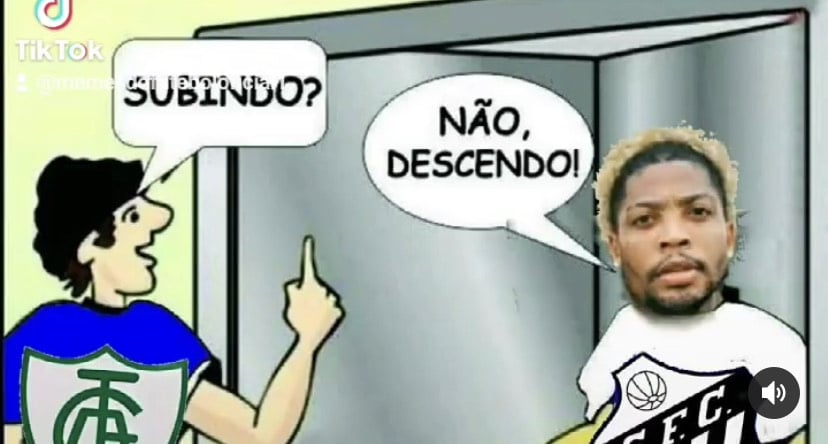 Brasileirão: possível rebaixamento do Santos tem sido prato cheio para zoeiras dos rivais.