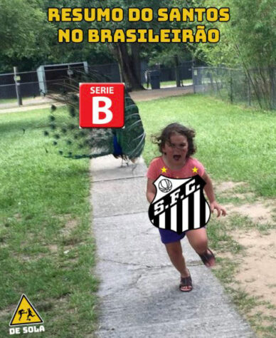 Brasileirão: possível rebaixamento do Santos tem sido prato cheio para zoeiras dos rivais.