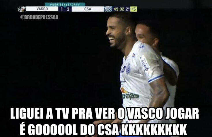 Brasileirão Série B: Vasco é alvo de memes após derrota para o CSA, de virada, em São Januário.