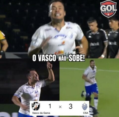 Brasileirão Série B: Vasco é alvo de memes após derrota para o CSA, de virada, em São Januário.