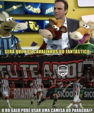 Peter Pan, cavalo paraguaio, pipoca... rivais fazem memes com Atlético-MG após derrota por 2 a 1 para o Atlético-GO.