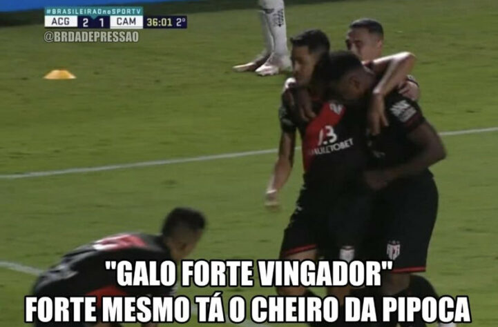 Peter Pan, cavalo paraguaio, pipoca... rivais fazem memes com Atlético-MG após derrota por 2 a 1 para o Atlético-GO.