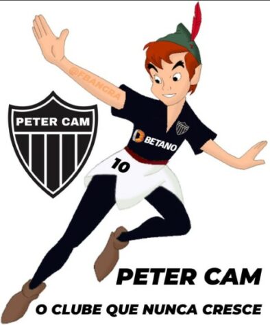 Peter Pan, cavalo paraguaio, pipoca... rivais fazem memes com Atlético-MG após derrota por 2 a 1 para o Atlético-GO.