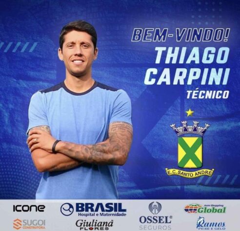 Santo André - Thiago Carpini (37 anos): no clube desde janeiro de 2022 (menos mês)