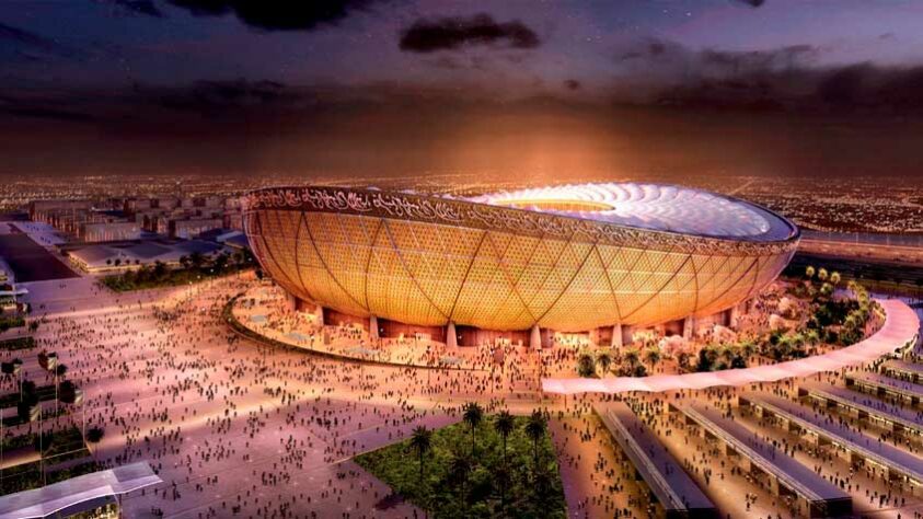 Por conta da iluminação inspirada numa lanterna local chamada Fanar, o Estádio Nacional de Lusail fica com uma cor dourada durante a noite, devido às sombras e luzes. 