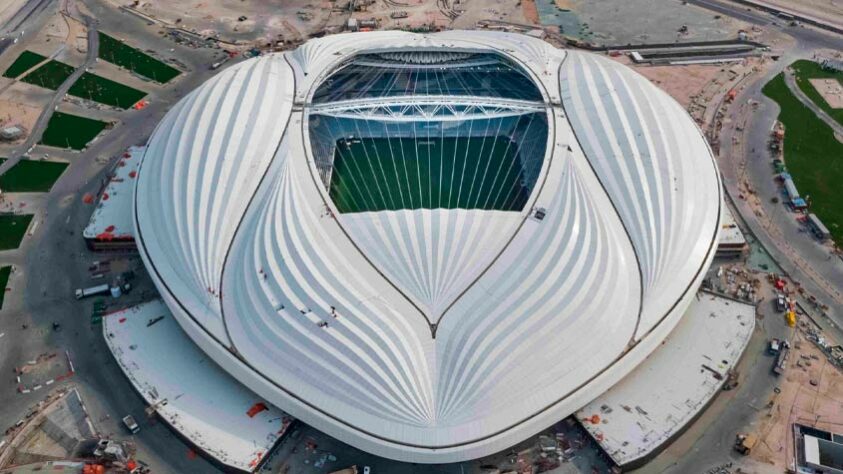 Estádio Al Janoub - Cidade: Al Wakrah - Capacidade: 40 mil torcedores (após a Copa, 20 mil) - Inaugurado em 16 de maio de 2019.