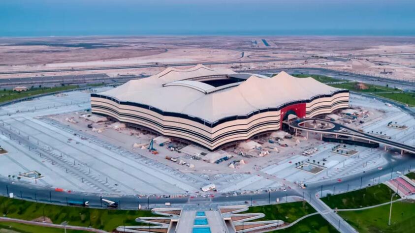 Al Bayt Stadium: localizado em Al Khor - capacidade de 60.000 pessoas.