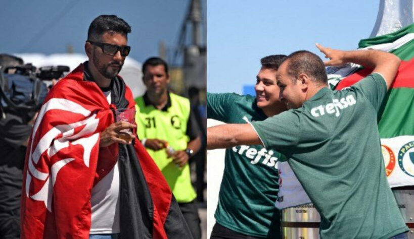 A final da Libertadores está chegando! Confira fotos do pré-jogo da decisão entre Flamengo e Palmeiras, com as duas torcidas já esquentando para a partida de logo mais!