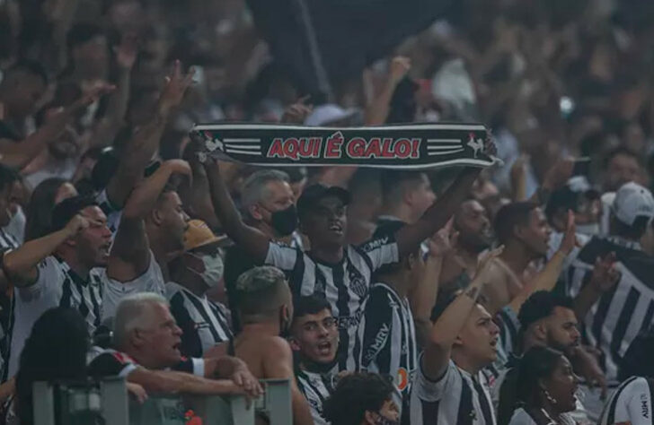 7º lugar: Atlético-MG - porcentagem de brasileiros que declararam torcida ao Galo em 2022: 3,7%.