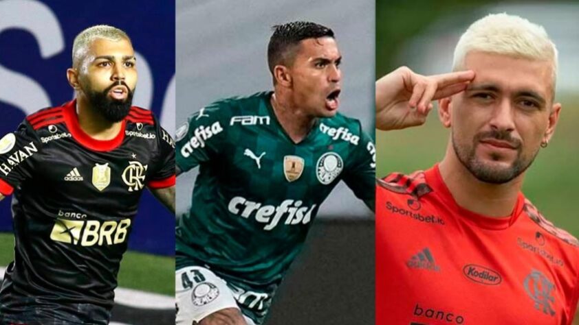 A final da Libertadores 2021 entre Flamengo e Palmeiras, neste sábado, reúne dois elencos com jogadores bem valiosos. Confira aqui, em ordem crescente, quais são 20 jogadores mais valiosos da decisão da Liberta. *Valores obtidos do site Transfermarkt, especialista em cifras do mercado da bola.