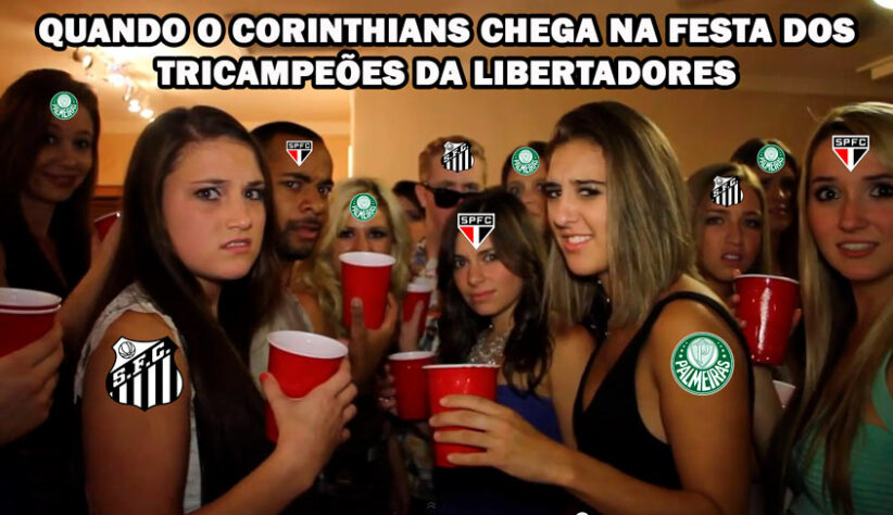 Único grande de São Paulo sem tri da Libertadores, Corinthians é alvo de memes.