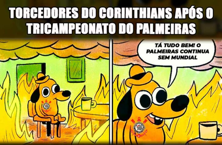 Único grande de São Paulo sem tri da Libertadores, Corinthians é alvo de memes.