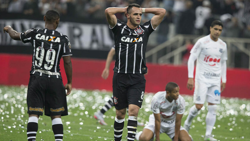 Corinthians 1 x 2 Santos - jogo de volta das oitavas de final da Copa do Brasil 2015 - 26 de agosto de 2015 (derrota por 4 a 1 no agregado, porque o Santos tinha vencido por 2 a 0, na Vila Belmiro, o jogo de ida)