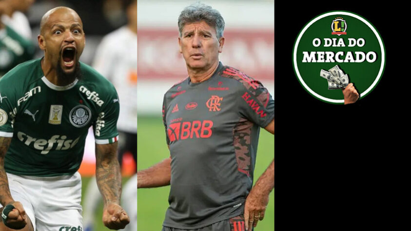 Felipe Melo comentou sobre sua situação contratual com o Palmeiras e o interesse do futebol argentino, Renato Gaúcho falou em tom de despedida com o elenco do Flamengo, Valdívia, ex-Palmeiras, fechou com novo clube... Essas e outras notícias você confere na galeria do LANCE! com o resumo do fim de semana do mercado da bola!