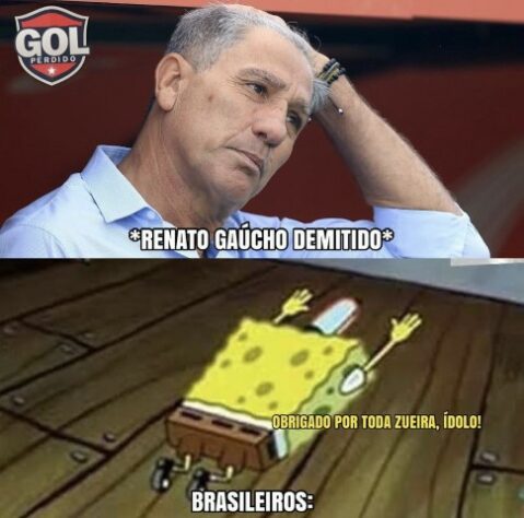 Demissão de Renato Gaúcho do Flamengo rende memes nas redes sociais.