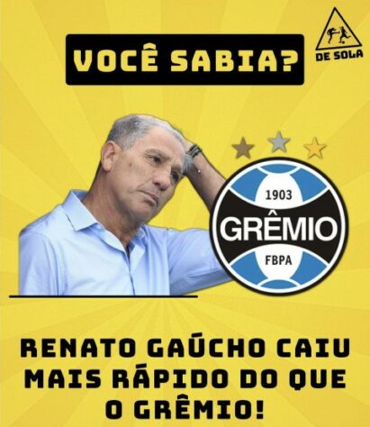 Demissão de Renato Gaúcho do Flamengo rende memes nas redes sociais.